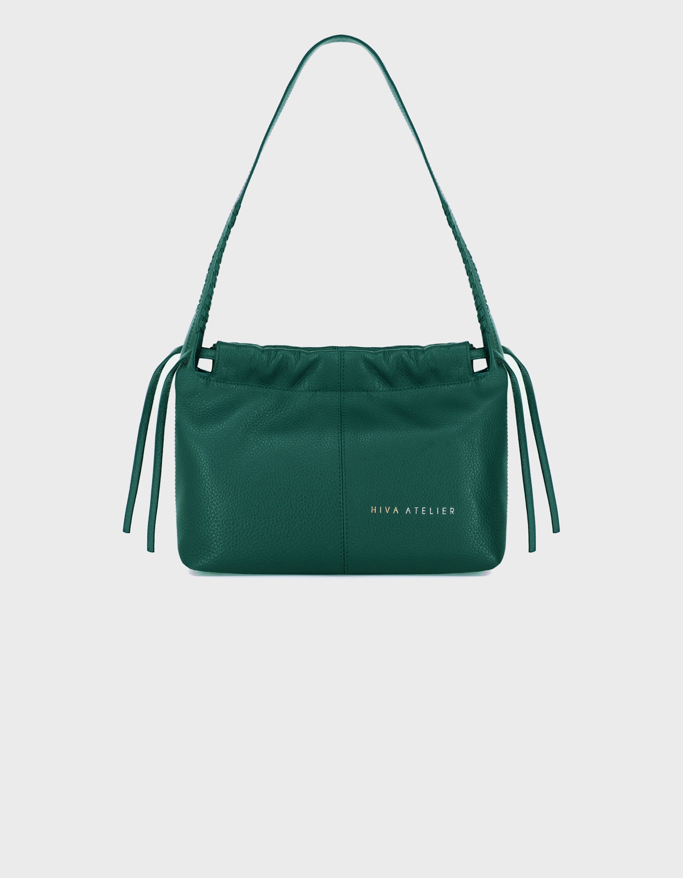 Hiva Atelier | All Day Mini Bucket Bag Deep Emerald | Her Tarza Uygun Deri Aksesuarlar