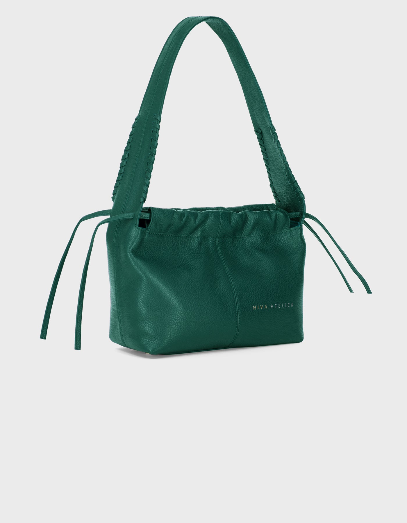 Hiva Atelier | All Day Mini Bucket Bag Deep Emerald | Her Tarza Uygun Deri Aksesuarlar
