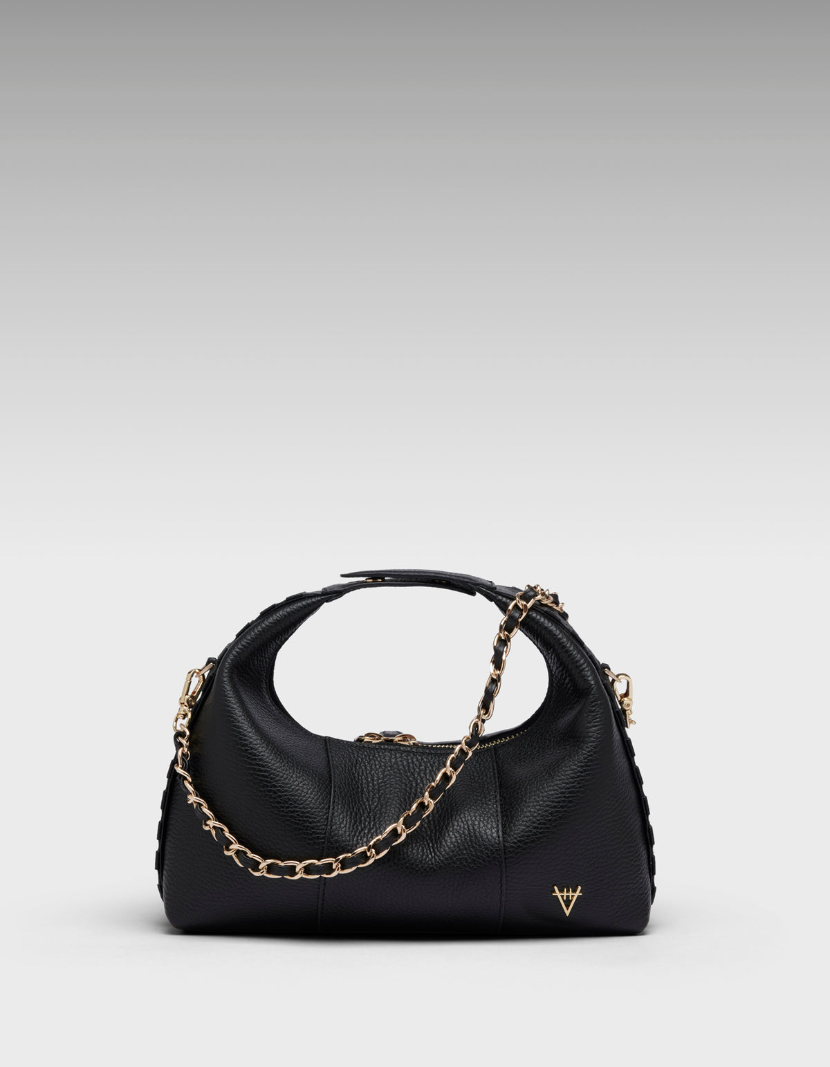 HiVa Atelier | Midi Croissant Bag Black | Her Tarza Uygun Deri Aksesuarlar