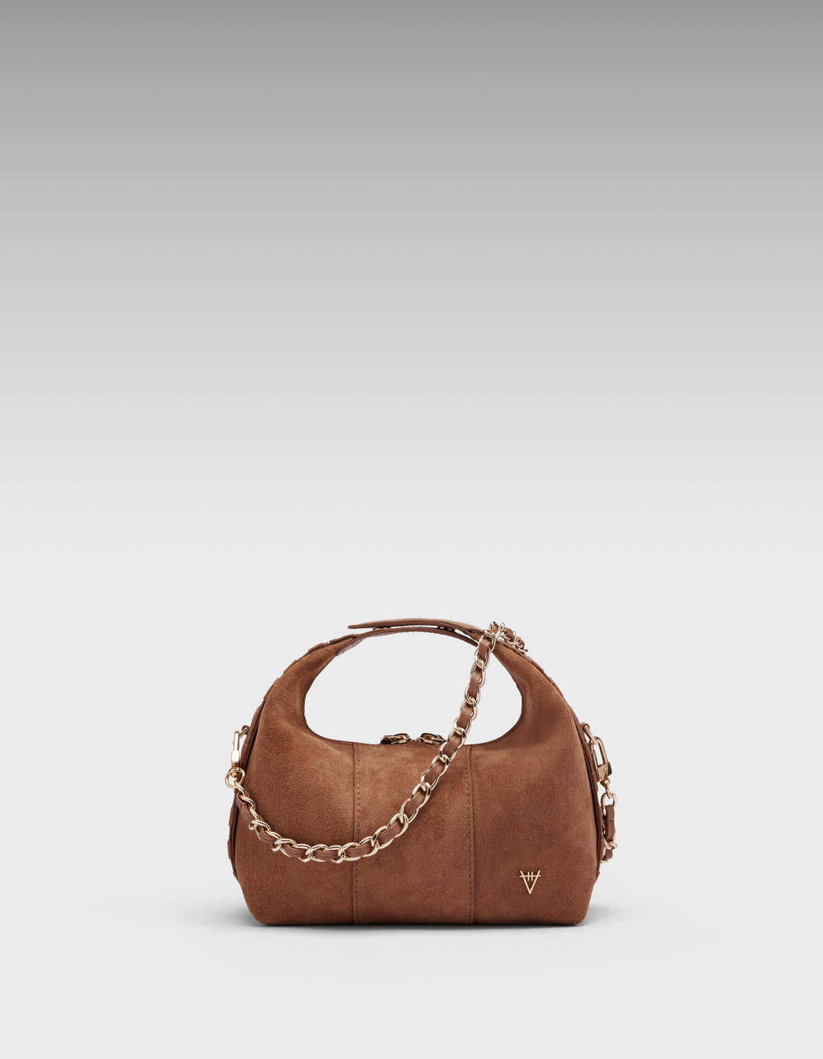 HiVa Atelier | Mini Croissant Wood Suede | Her Tarza Uygun Deri Aksesuarlar