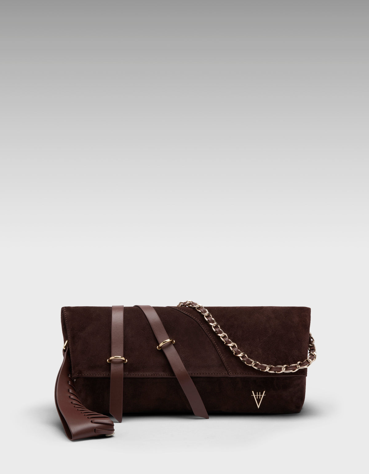 HiVa Atelier | Arlette Clutch & Chain Bag Nutshell Suede | Her Tarza Uygun Deri Aksesuarlar