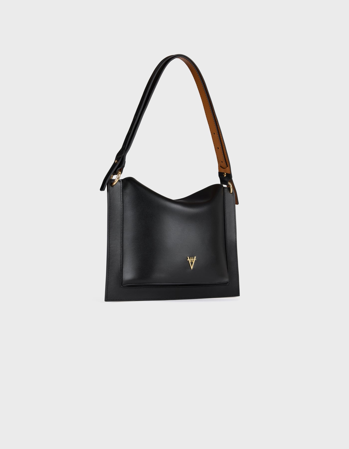 HiVa Atelier | Dalia Sleek & Square Shoulder Bag BLACK | Her Tarza Uygun Deri Aksesuarlar