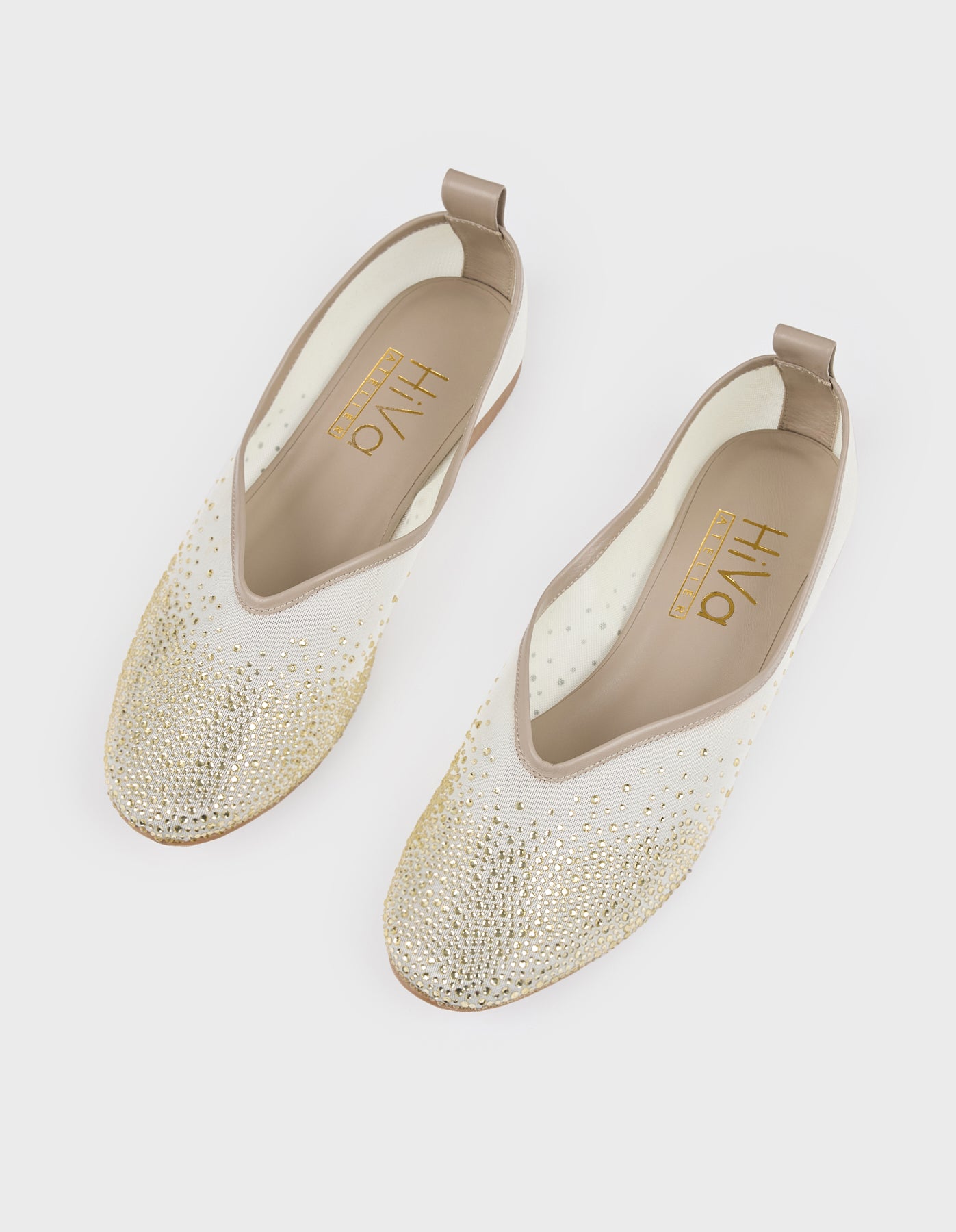 Crystal Embellished Ballet Flat