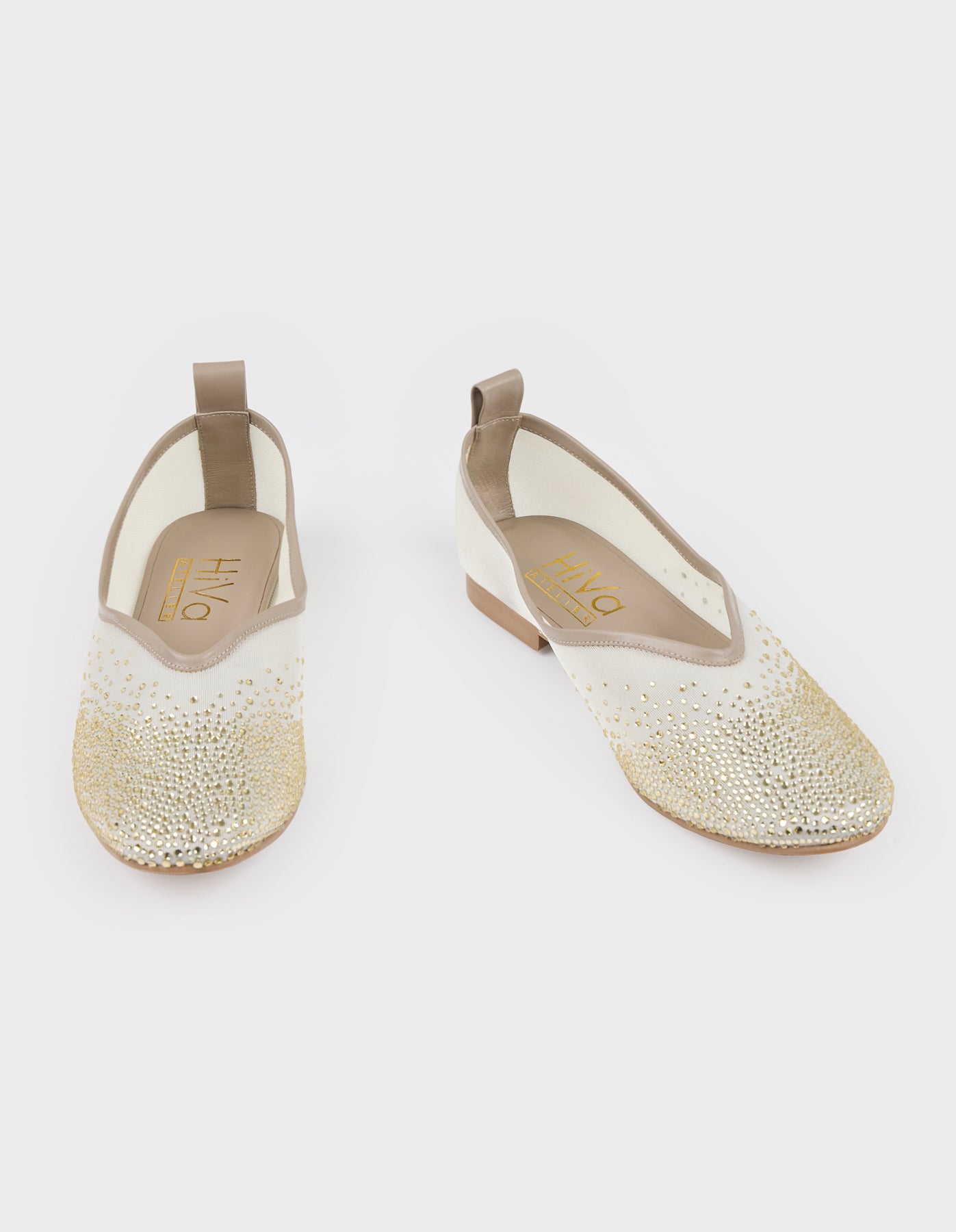 Crystal Embellished Ballet Flat