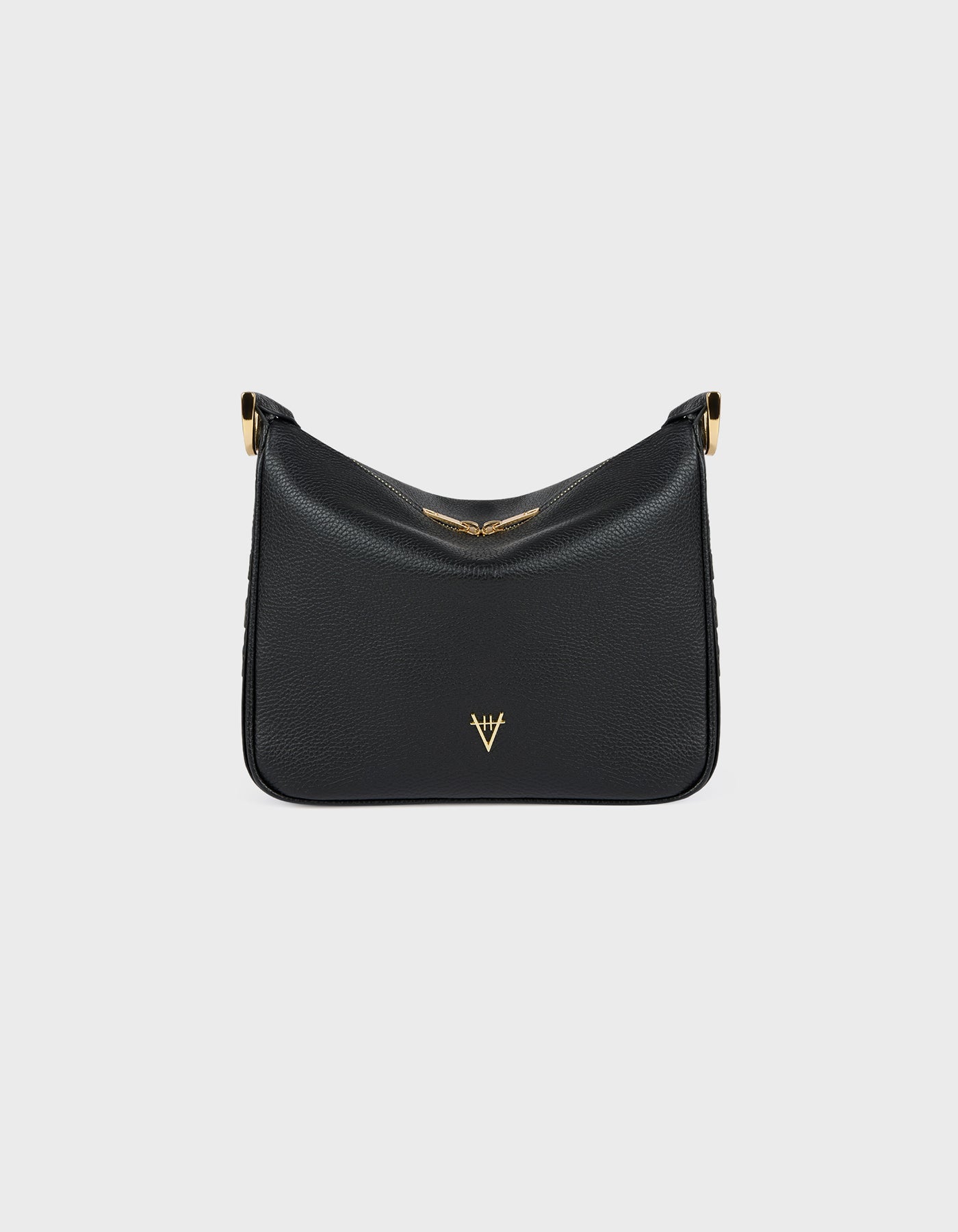 HiVa Atelier | Woven Detail Mini Hobo Bag Black | Her Tarza Uygun Deri Aksesuarlar