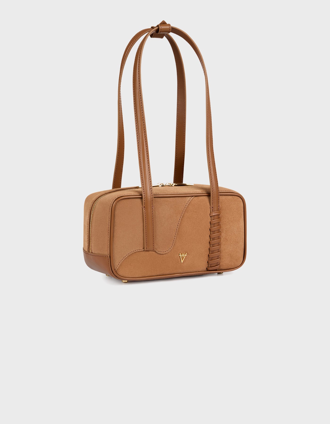 HiVa Atelier | Mini Bowling Tote Bag WOOD SUEDE | Her Tarza Uygun Deri Aksesuarlar