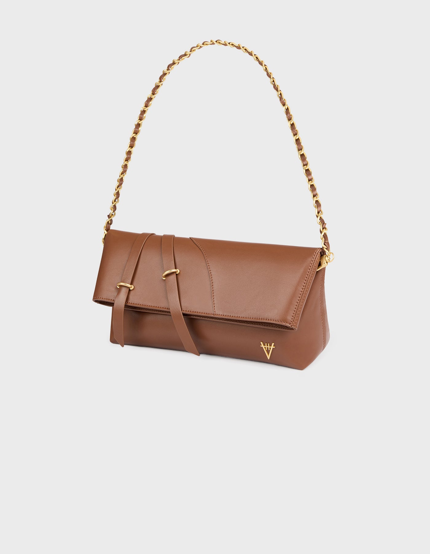 Hiva Atelier | Arlette Clutch & Chain Bag WOOD | Her Tarza Uygun Deri Aksesuarlar