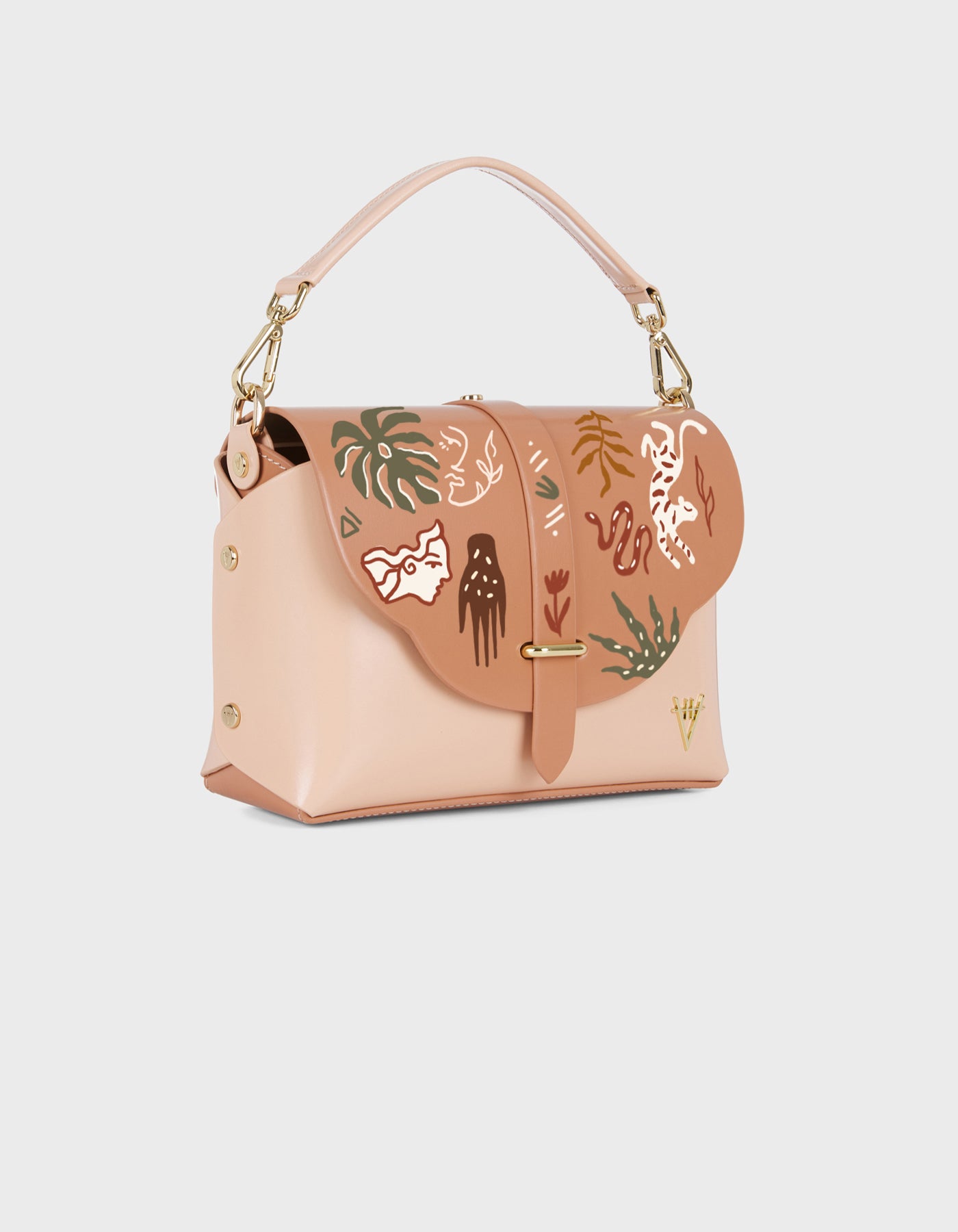 Harmonia Shoulder Bag - Hand-Painted