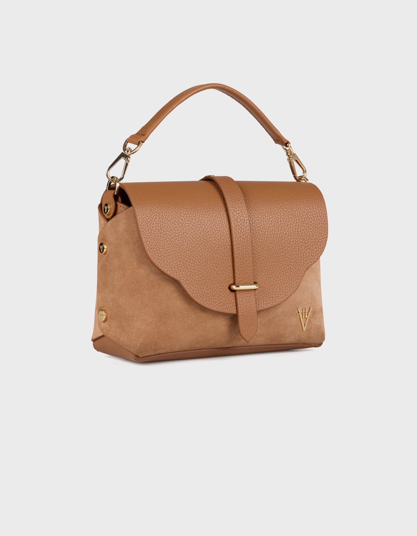 Hiva Atelier | Harmonia Shoulder Bag WOOD SUEDE | Her Tarza Uygun Deri Aksesuarlar