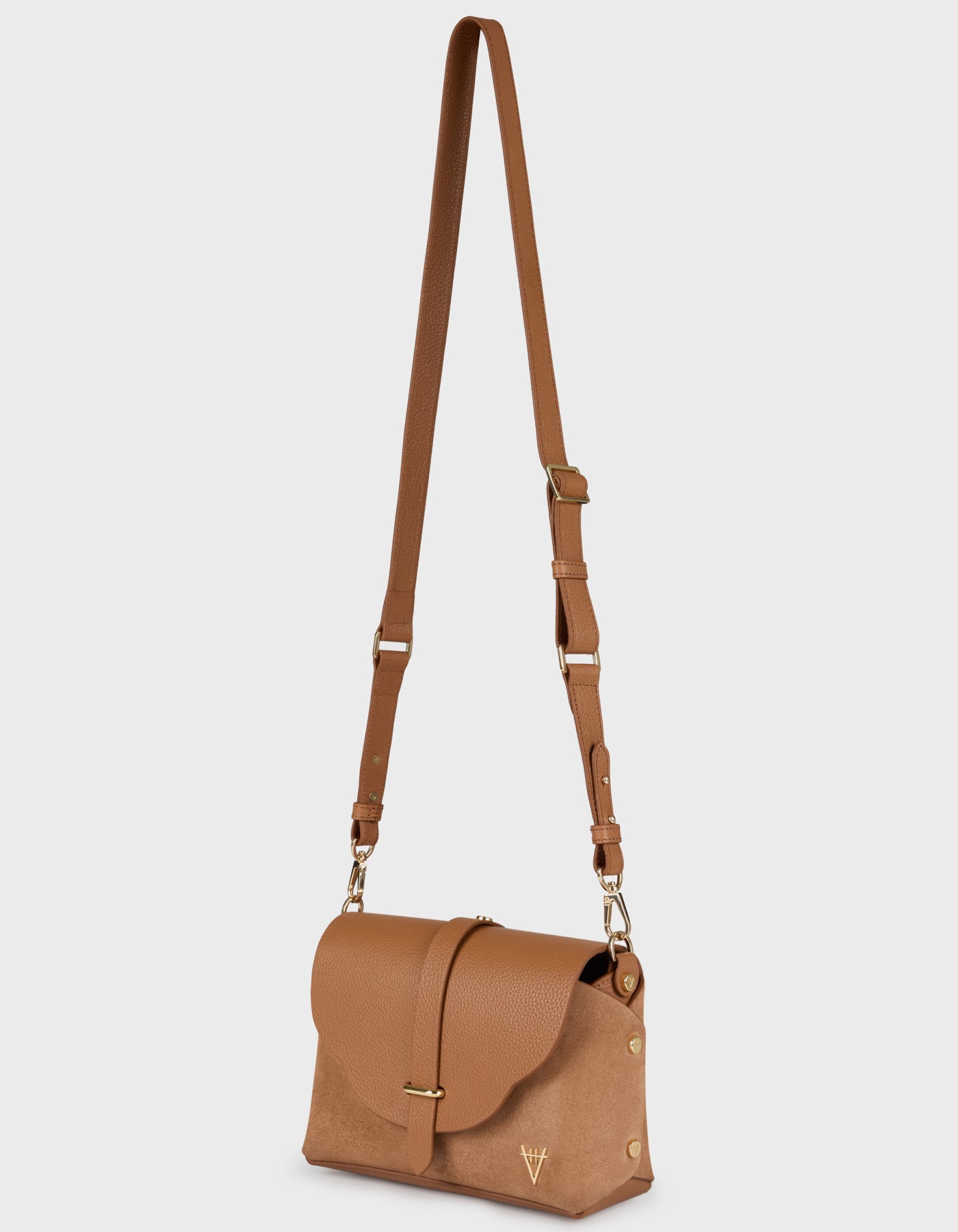 Hiva Atelier | Harmonia Shoulder Bag WOOD SUEDE | Her Tarza Uygun Deri Aksesuarlar