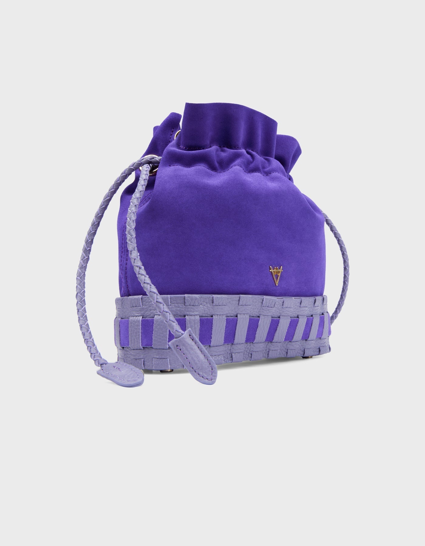 HiVa Atelier - Lavinia Bucket Bag Lavender Suede