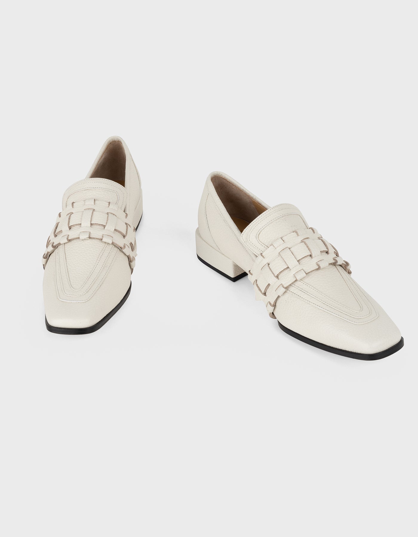 Hiva Atelier | Lora Loafers Bone | Her Tarza Uygun Deri Aksesuarlar