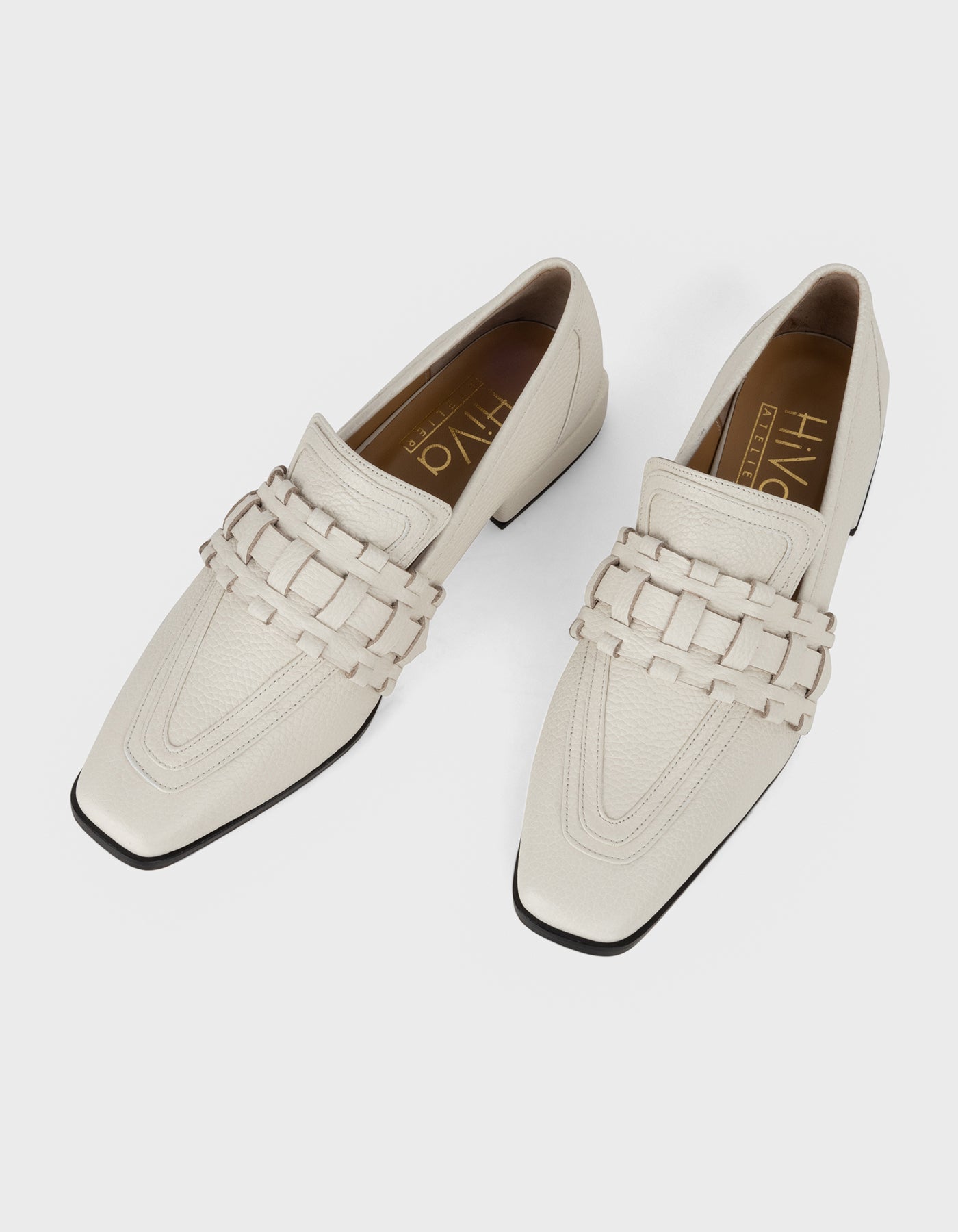 Hiva Atelier | Lora Loafers Bone | Her Tarza Uygun Deri Aksesuarlar