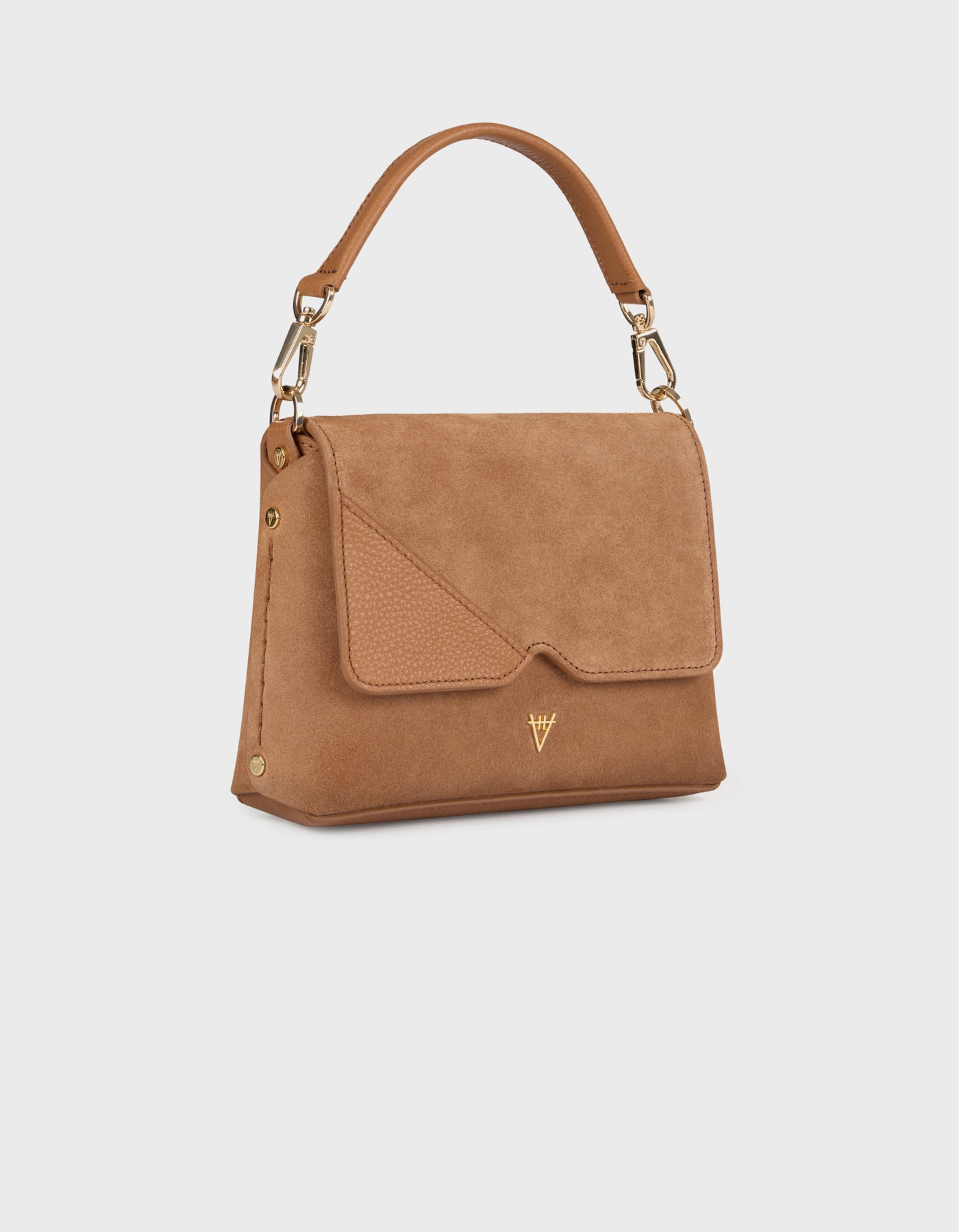 HiVa Atelier | Mare Mini Shoulder Bag Wood Wood Suede | Her Tarza Uygun Deri Aksesuarlar