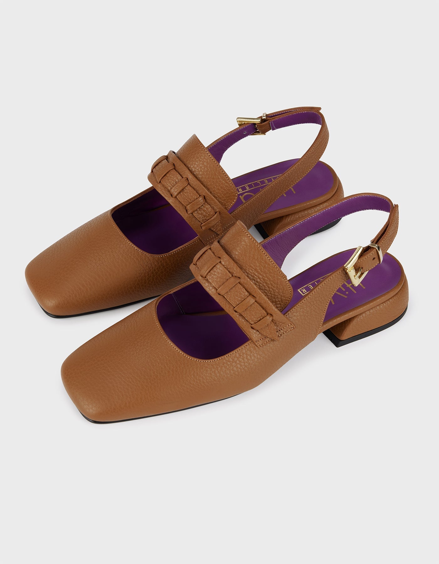 Hiva Atelier | Mary Jane Flat Wood | Her Tarza Uygun Deri Aksesuarlar