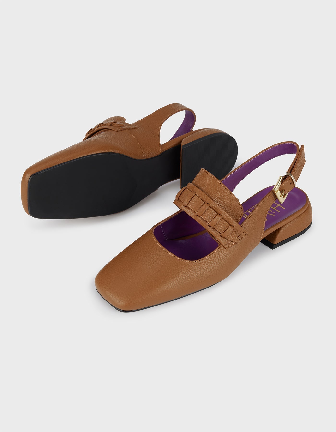 Hiva Atelier | Mary Jane Flat Wood | Her Tarza Uygun Deri Aksesuarlar