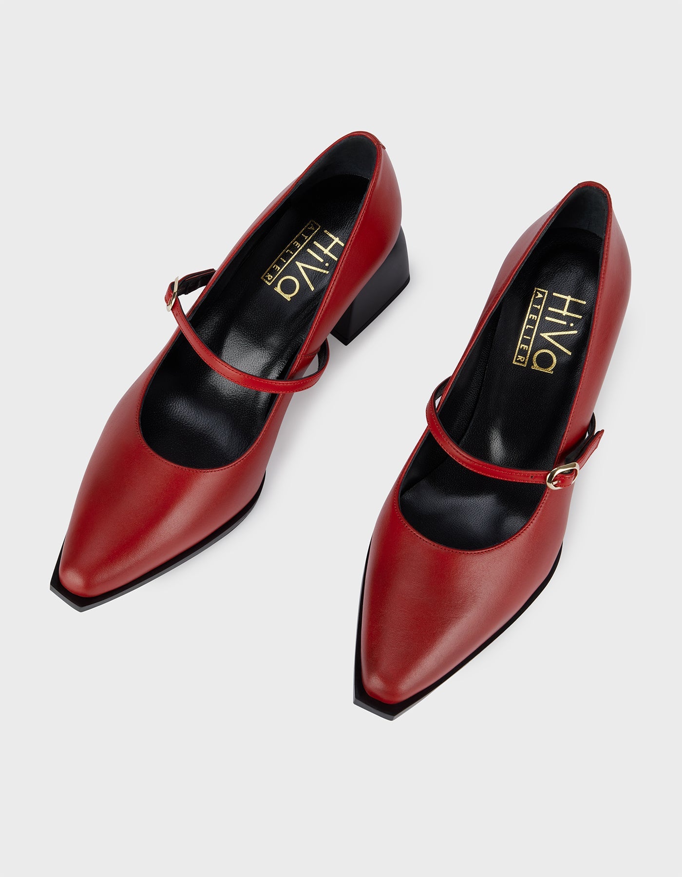 Hiva Atelier | Mary Jane Pumps Red | Her Tarza Uygun Deri Aksesuarlar