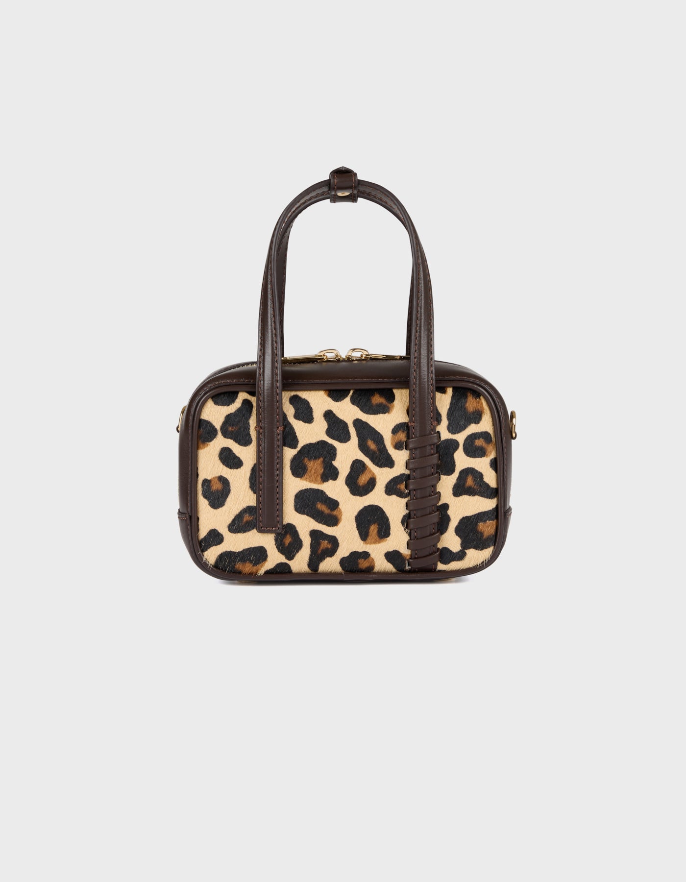HiVa Atelier | Micro Bowling Bag LEOPARD | Her Tarza Uygun Deri Aksesuarlar