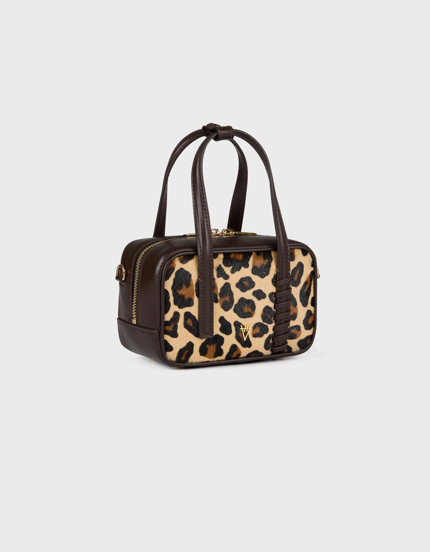 HiVa Atelier | Micro Bowling Bag LEOPARD | Her Tarza Uygun Deri Aksesuarlar