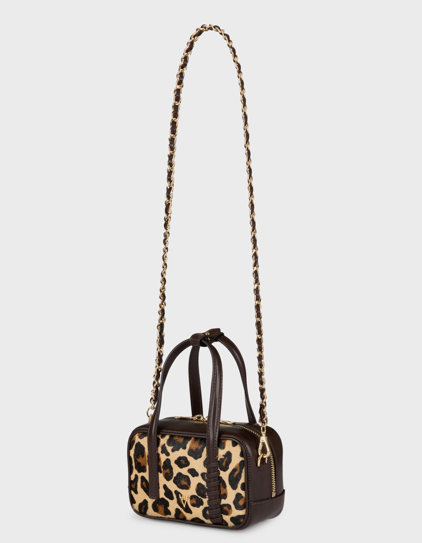 HiVa Atelier | Micro Bowling Bag LEOPARD | Her Tarza Uygun Deri Aksesuarlar