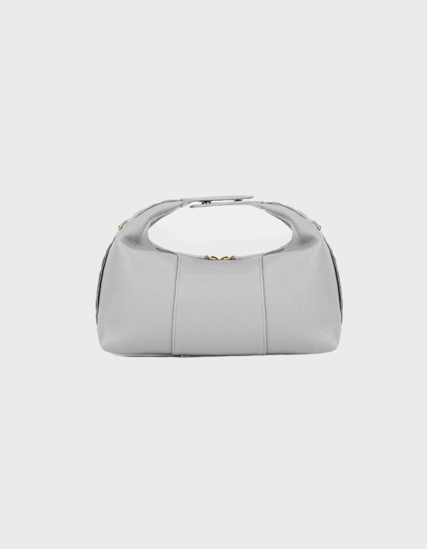 HiVa Atelier | Midi Croissant Bag Light Gray | Her Tarza Uygun Deri Aksesuarlar
