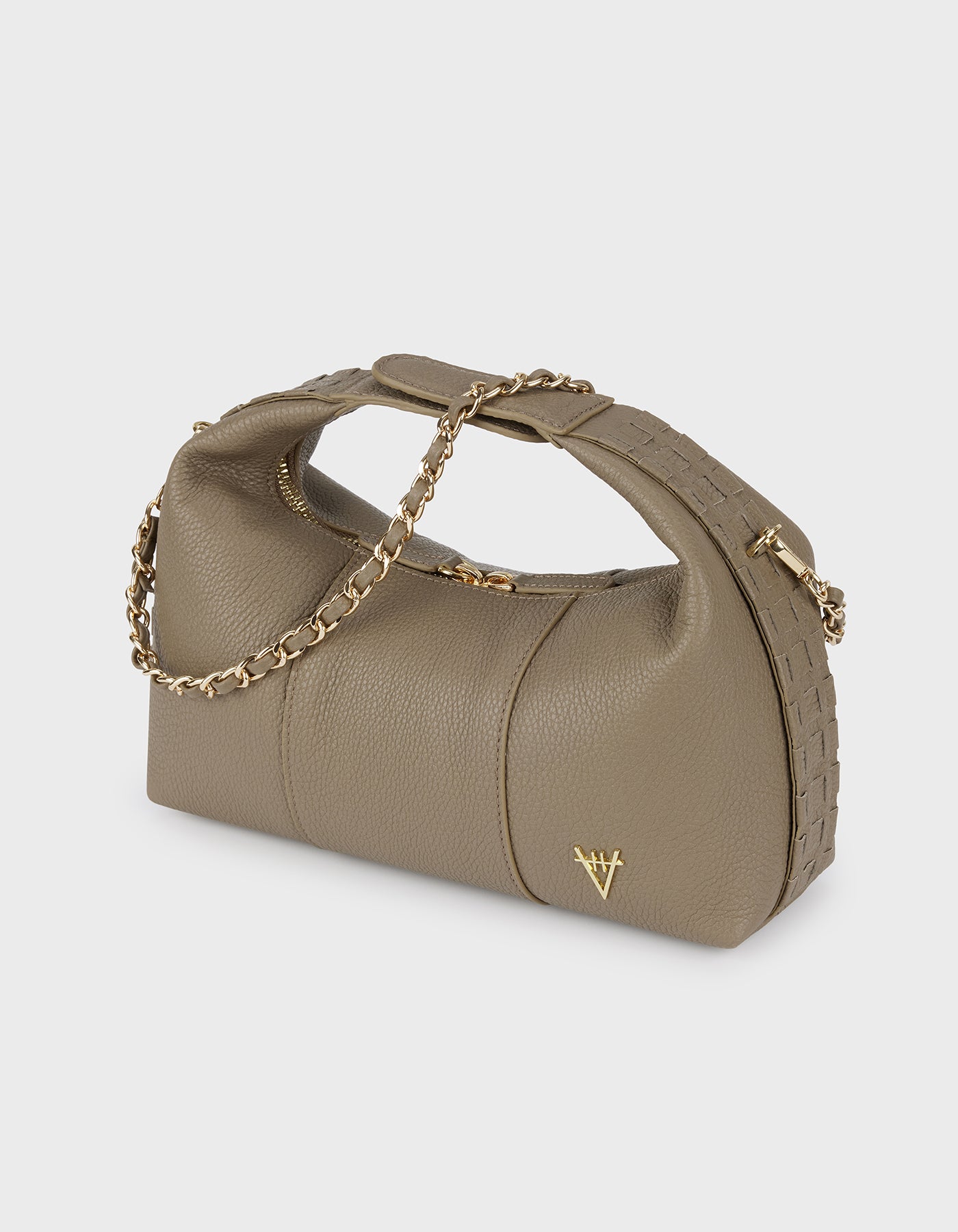 HiVa Atelier | Midi Croissant Bag Mink | Her Tarza Uygun Deri Aksesuarlar