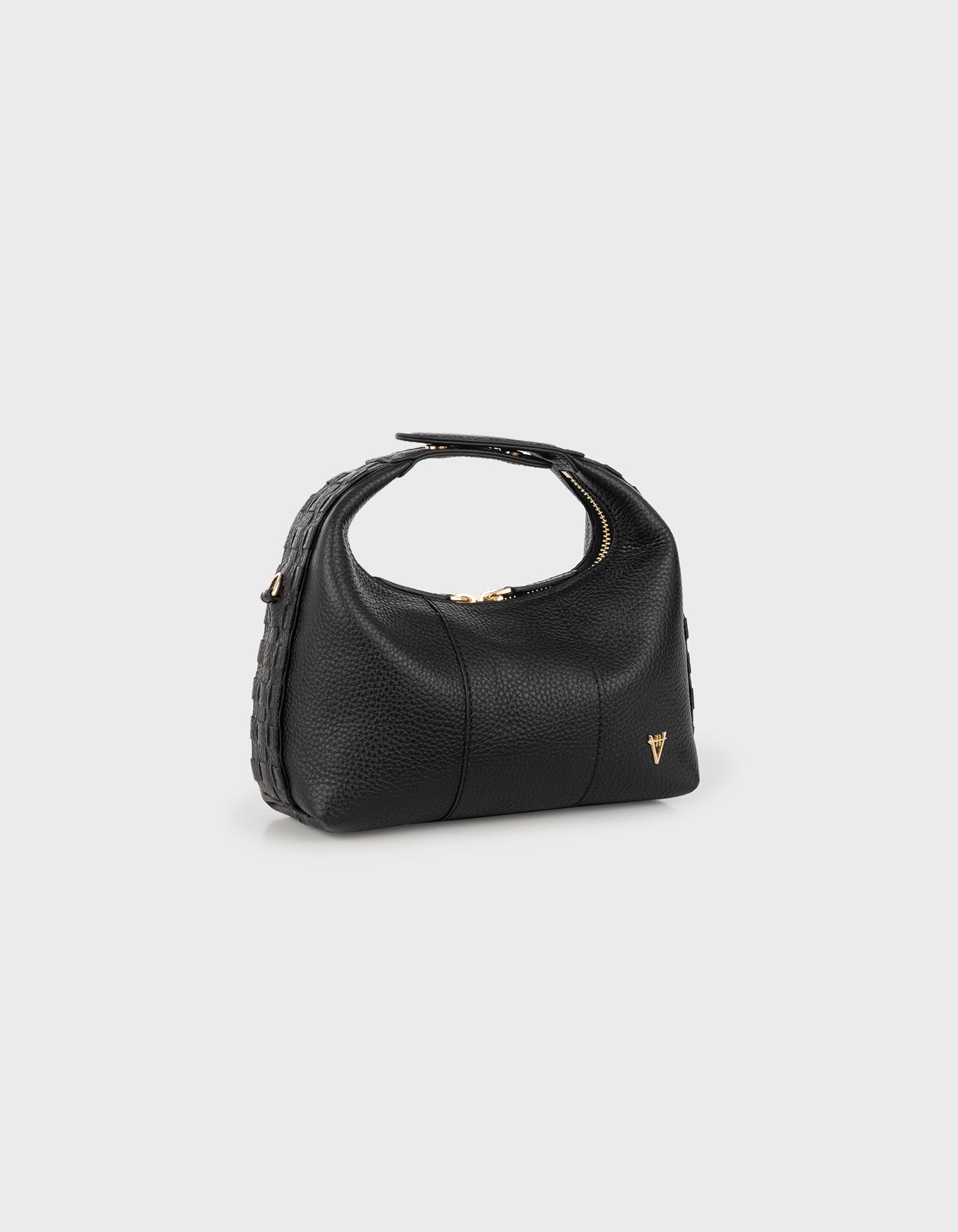 Hiva Atelier | Mini Croissant BLACK | Her Tarza Uygun Deri Aksesuarlar
