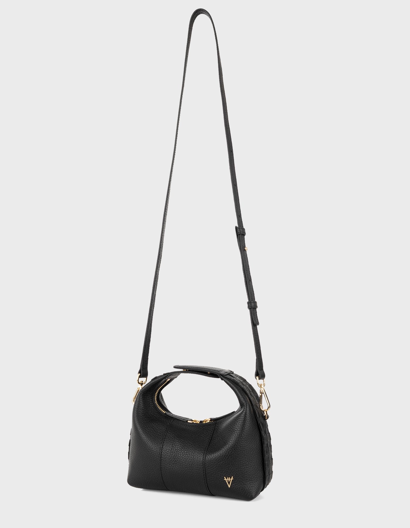 Hiva Atelier | Mini Croissant BLACK | Her Tarza Uygun Deri Aksesuarlar