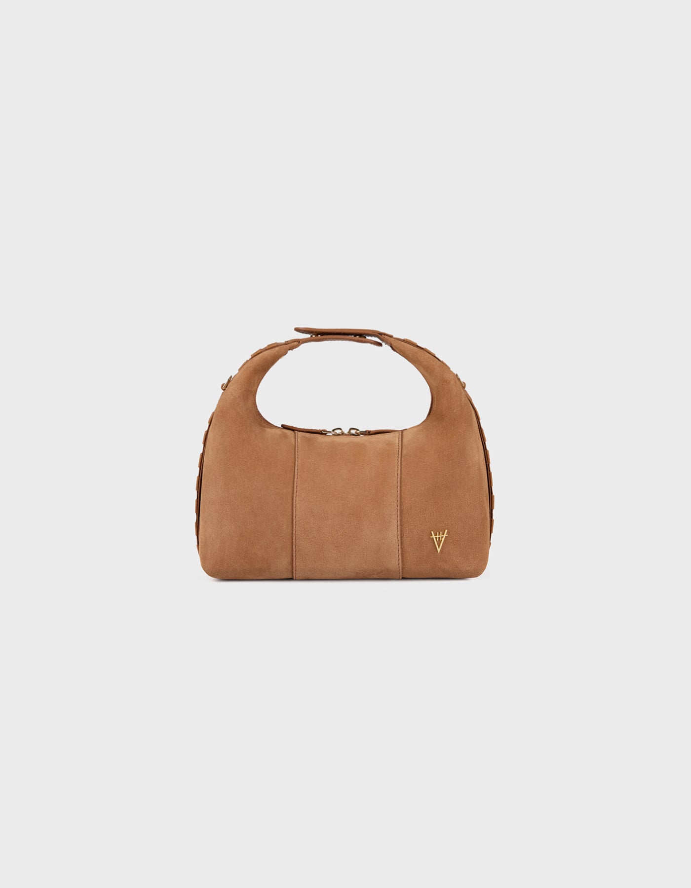 Hiva Atelier | Mini Croissant WOOD SUEDE | Her Tarza Uygun Deri Aksesuarlar