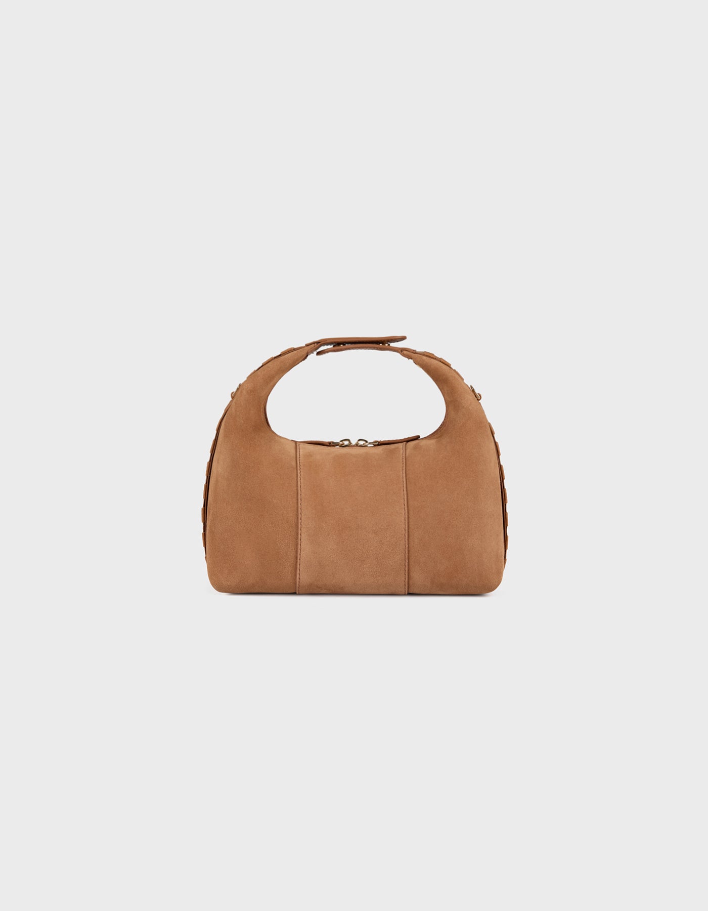 Hiva Atelier | Mini Croissant WOOD SUEDE | Her Tarza Uygun Deri Aksesuarlar