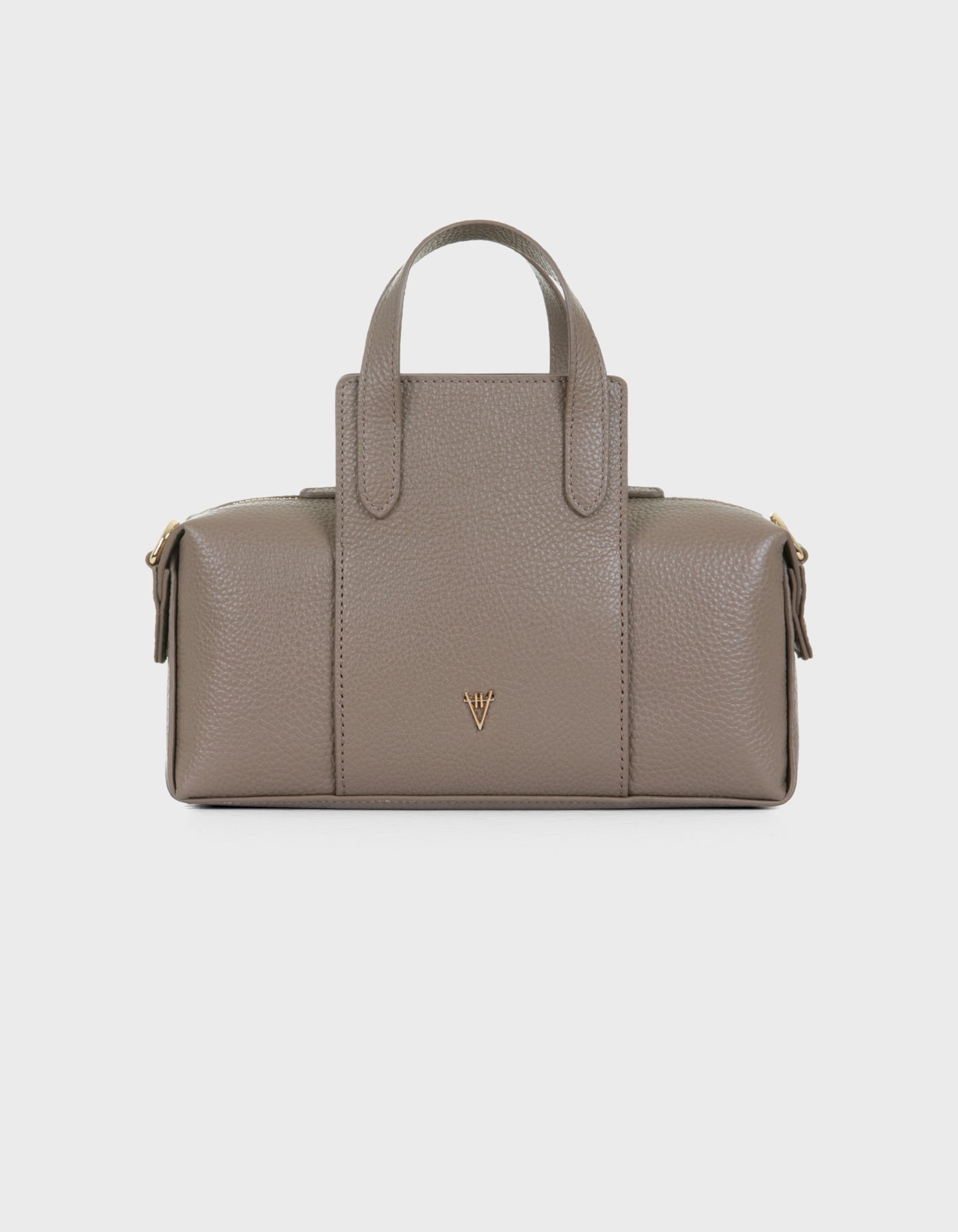Hiva Atelier | Onsra Cylinder Crossbody Bag VİZON | Her Tarza Uygun Deri Aksesuarlar