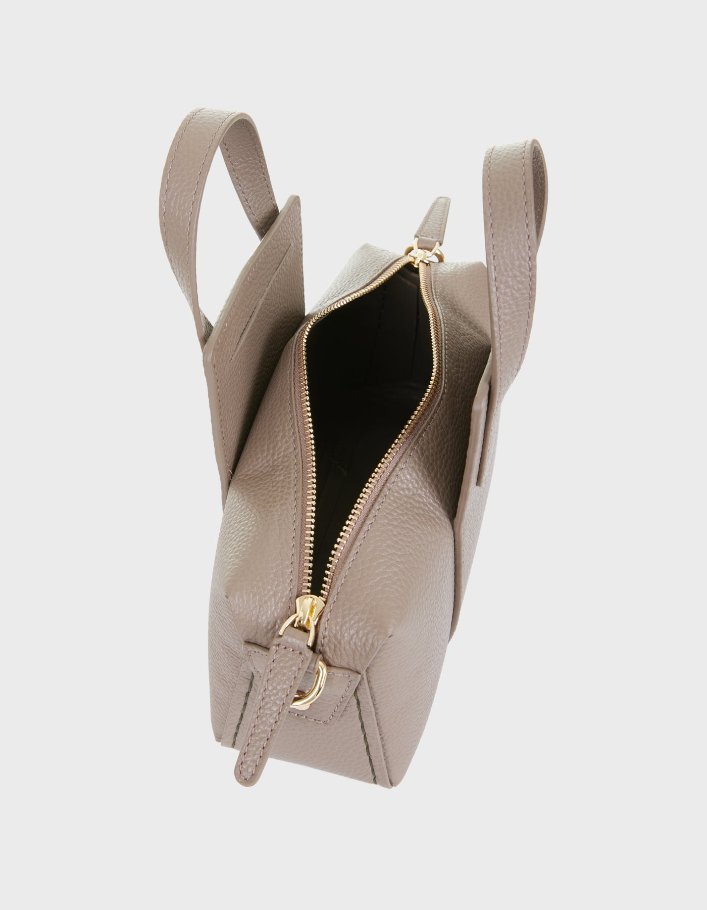 Hiva Atelier | Onsra Cylinder Crossbody Bag VİZON | Her Tarza Uygun Deri Aksesuarlar