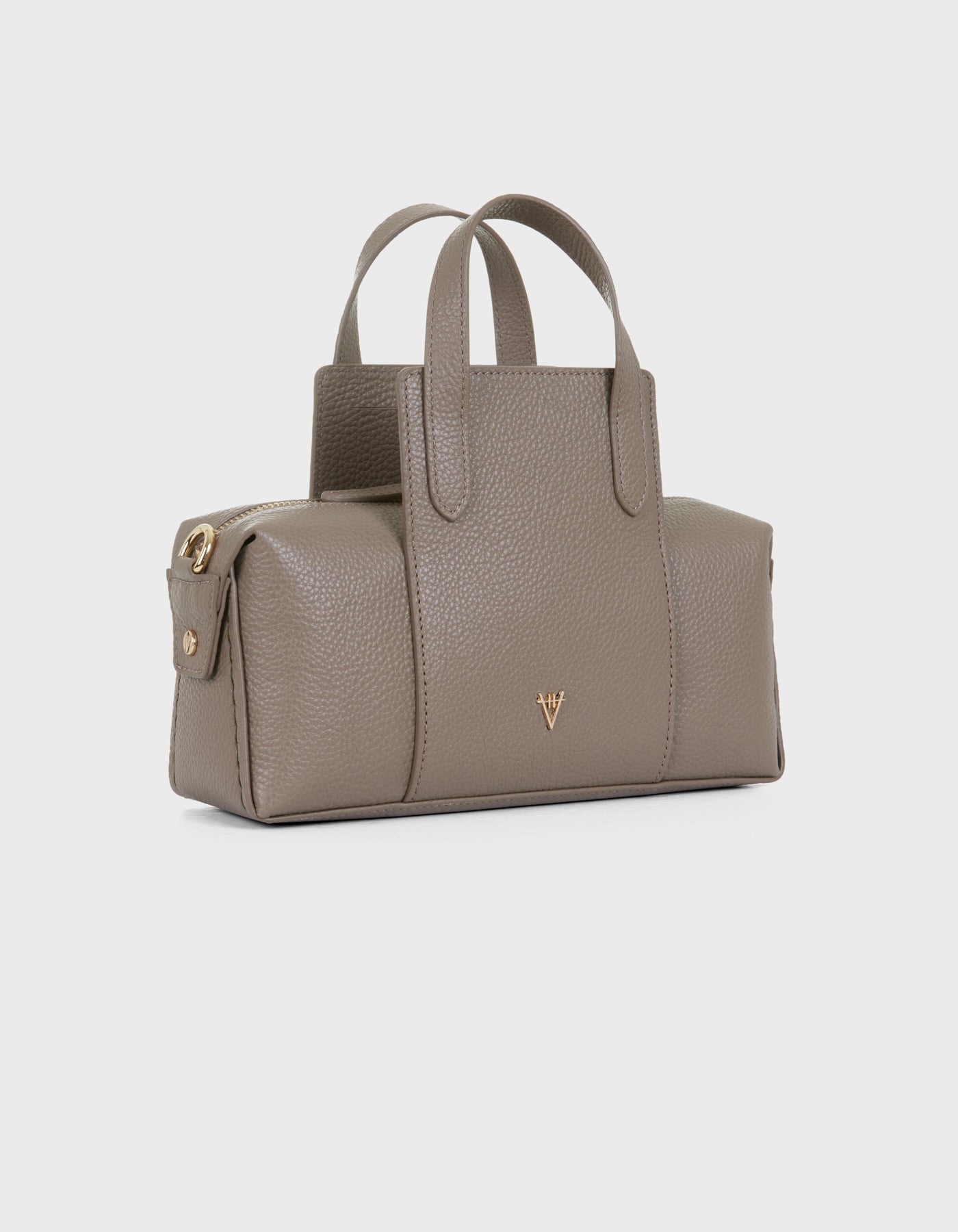 Hiva Atelier | Onsra Cylinder Crossbody Bag VİZON | Her Tarza Uygun Deri Aksesuarlar