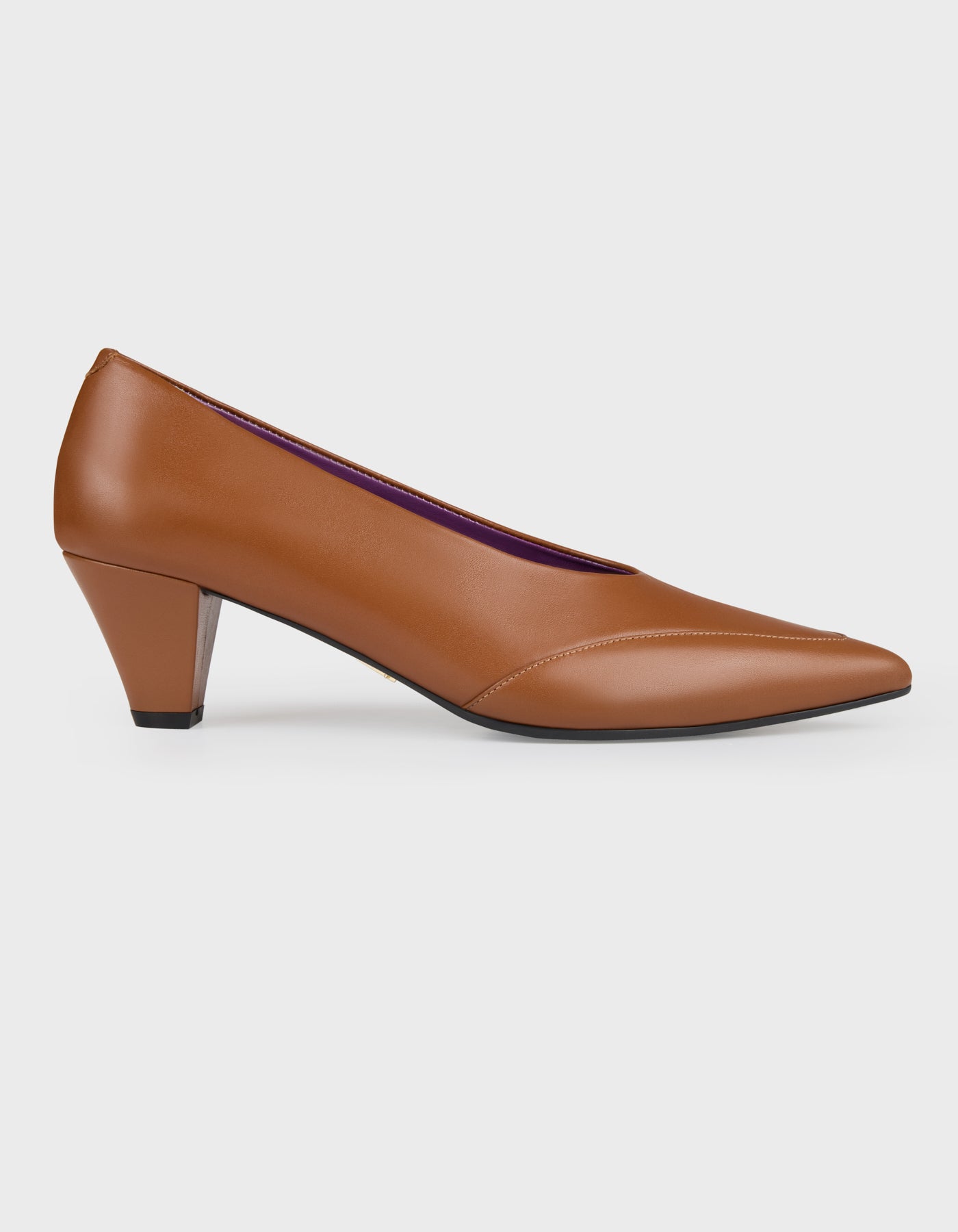 Hiva Atelier | Leather Pointed Toe Heels Wood | Her Tarza Uygun Deri Aksesuarlar