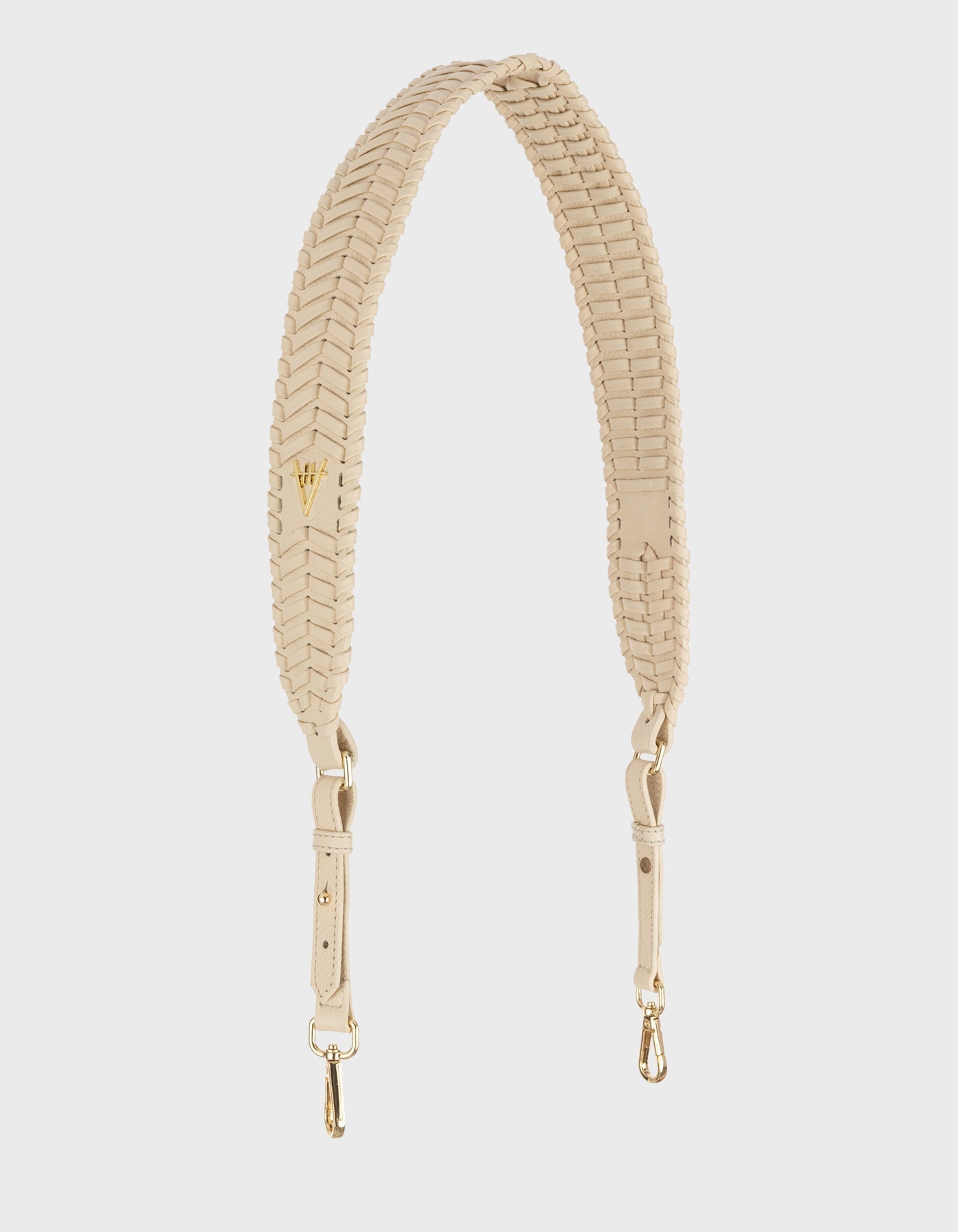Hiva Atelier | Woven Detail Leather Strap BONE | Her Tarza Uygun Deri Aksesuarlar