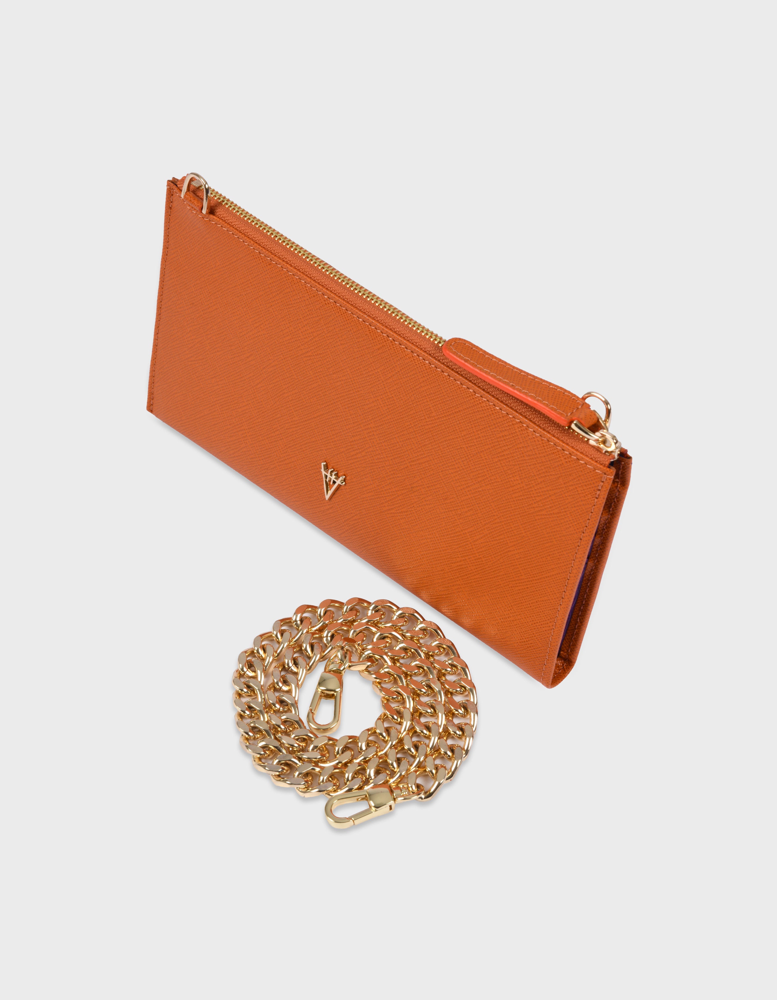 HiVa Atelier - Omnia Chain Bag & Clutch Orange