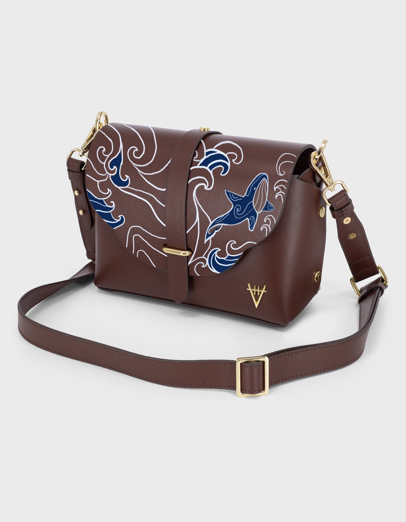 Harmonia Shoulder Bag - Hand-Painted