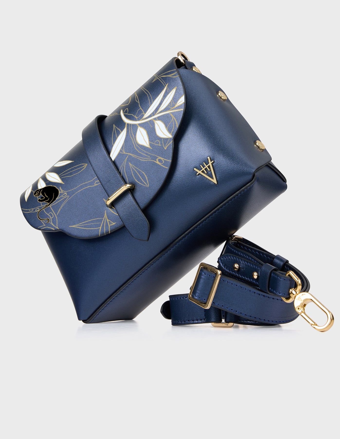 Harmonia Shoulder Bag - Hand-Painted