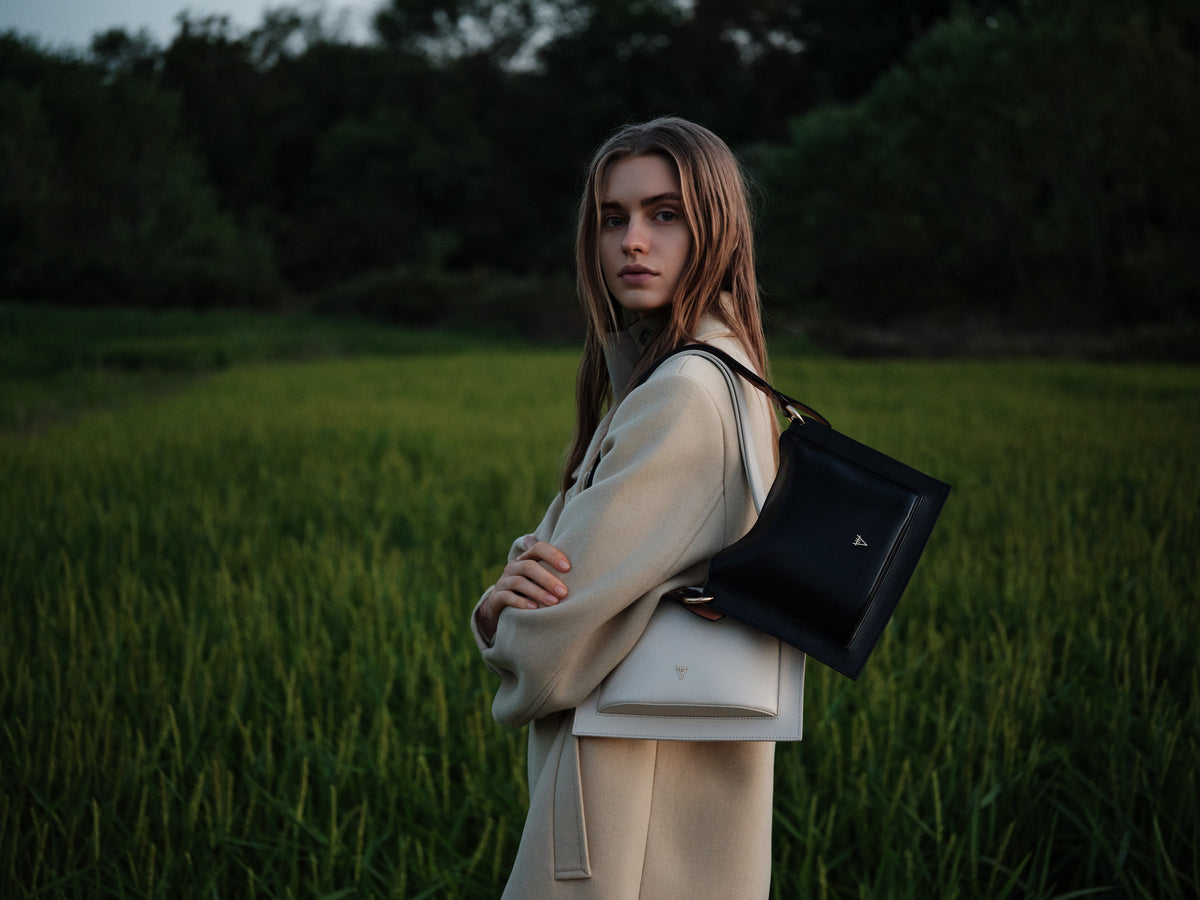 HiVa Atelier | Dalia Mini Sleek & Square Shoulder Bag | Her Tarza Uygun Deri Aksesuarlar