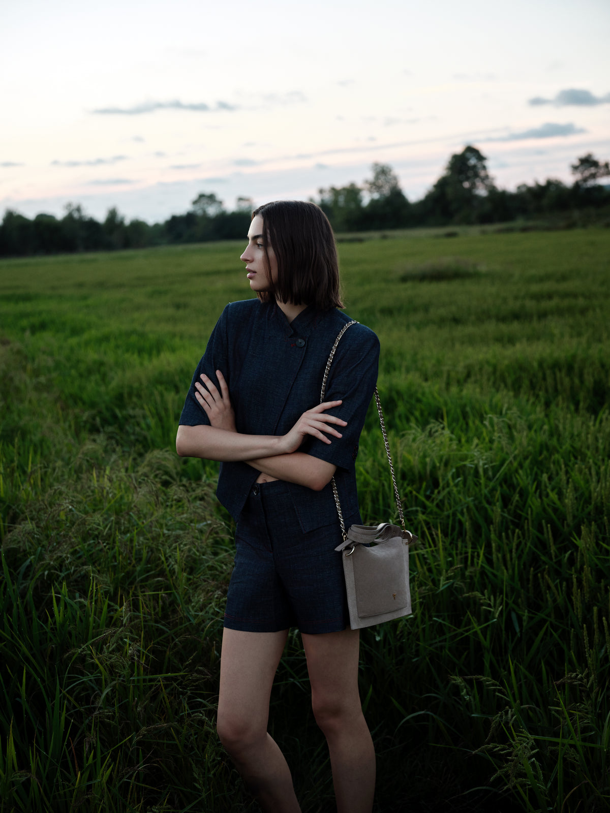 HiVa Atelier | Dalia Mini Sleek & Square Shoulder Bag | Her Tarza Uygun Deri Aksesuarlar