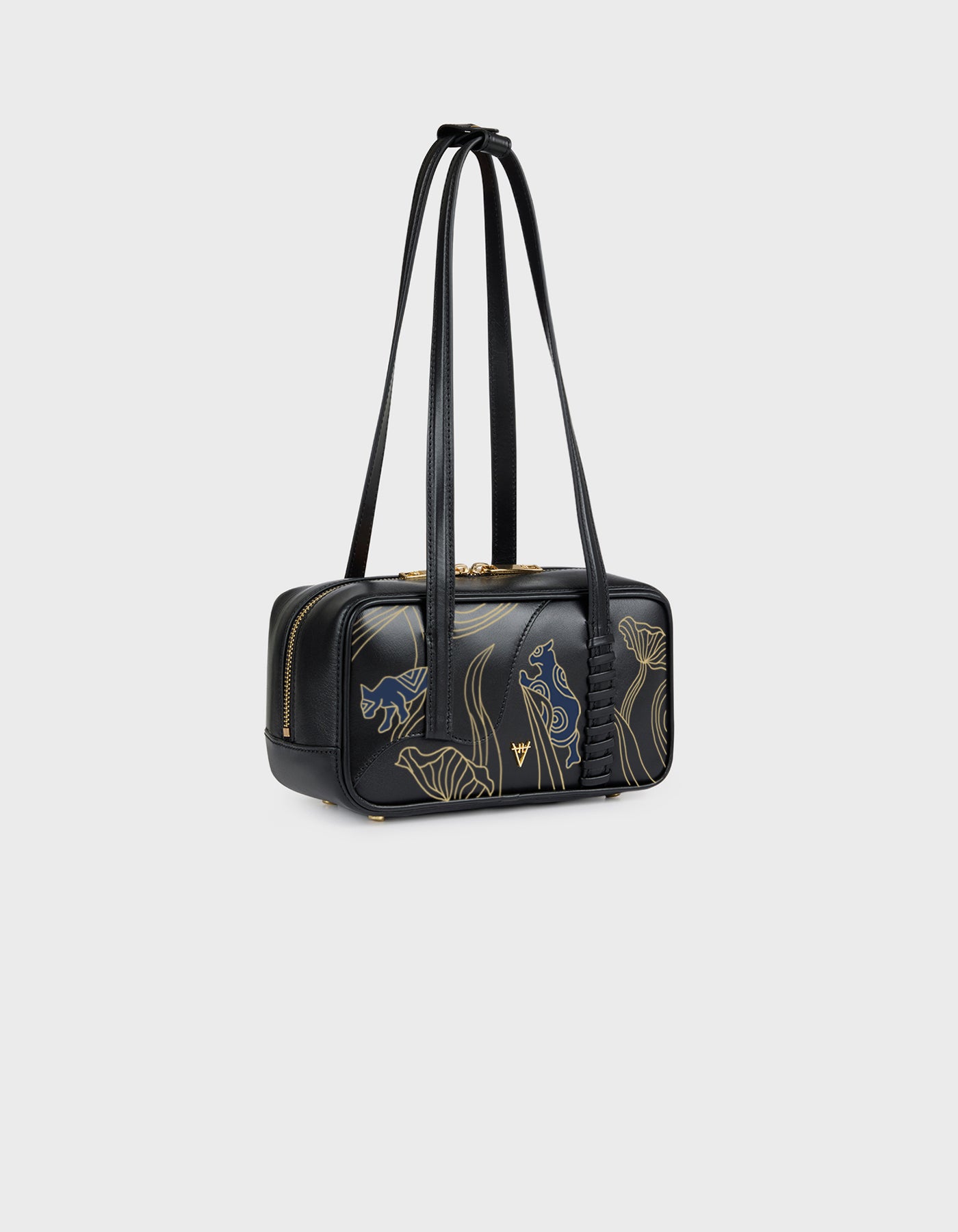Mini Bowling Tote Bag - Hand-Painted