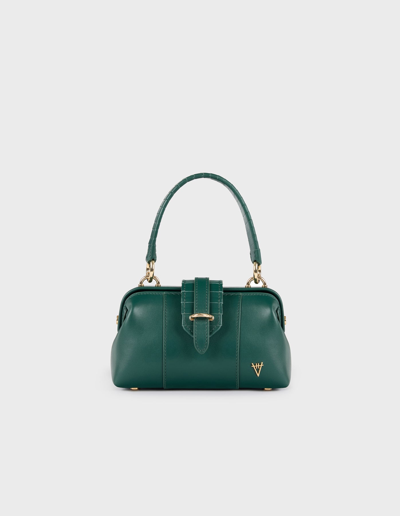 HiVa Atelier | Mini Nubes Doctor Bag DEEP EMERALD | Her Tarza Uygun Deri Aksesuarlar