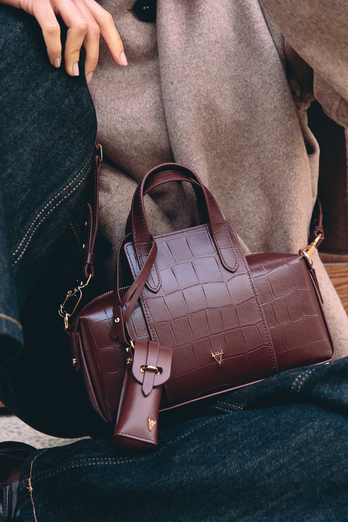 HiVa Atelier | Onsra Cylinder Crossbody Bag | Her Tarza Uygun Deri Aksesuarlar