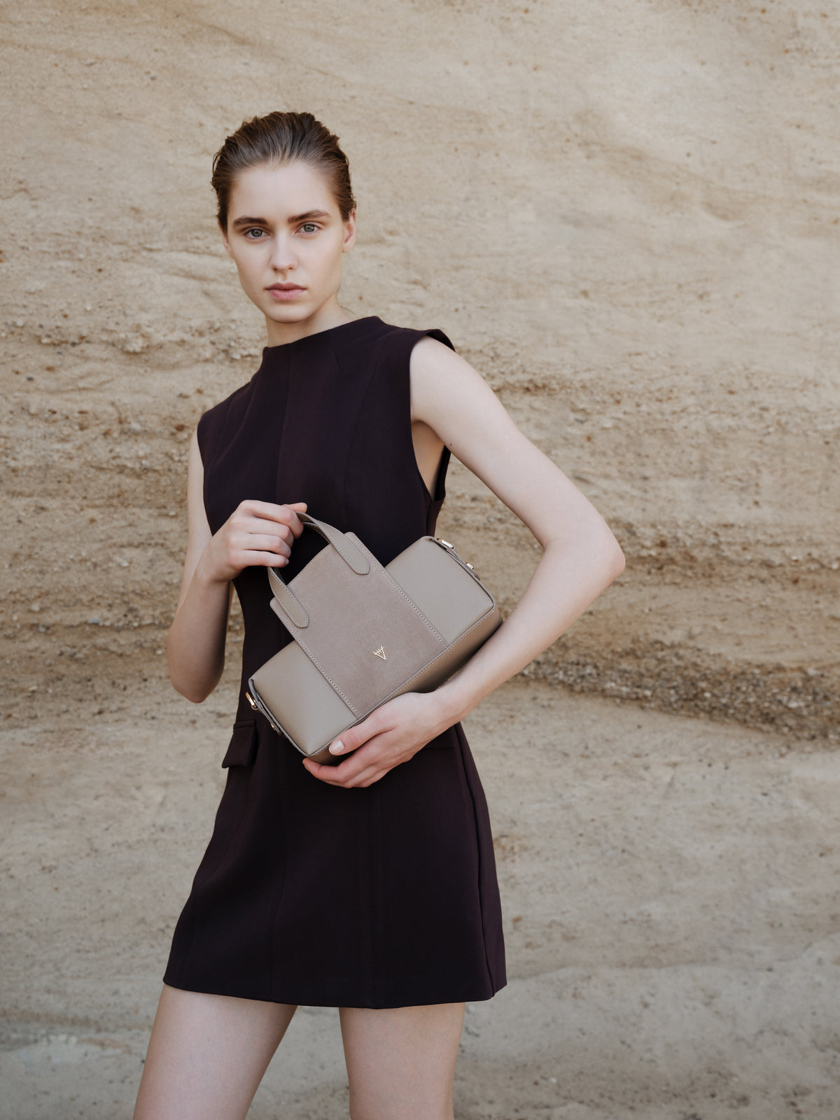 HiVa Atelier | Onsra Cylinder Crossbody Bag | Her Tarza Uygun Deri Aksesuarlar