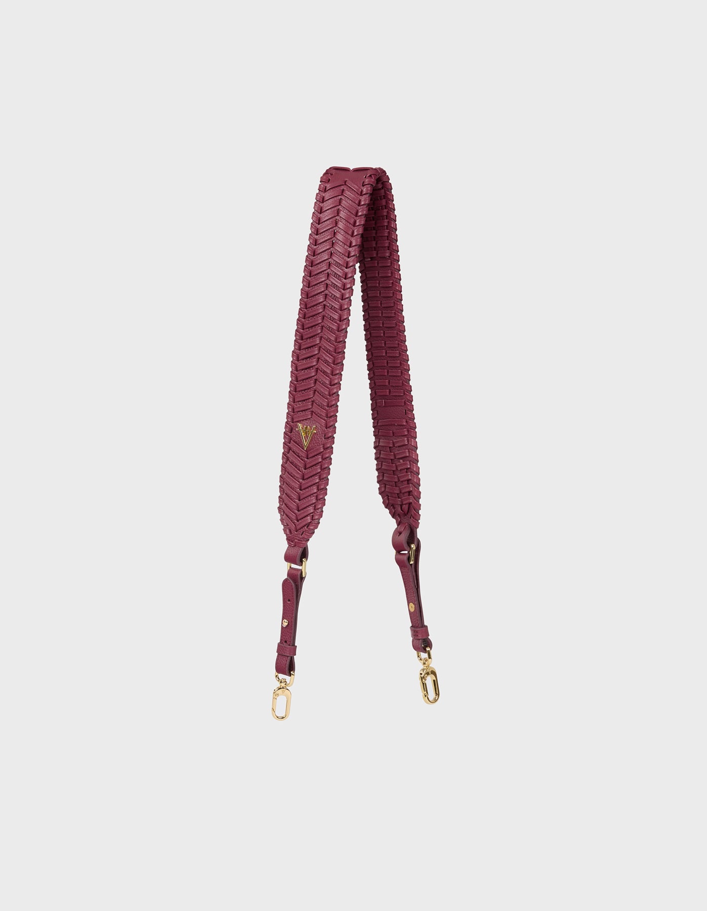 Woven Detail Leather Strap
