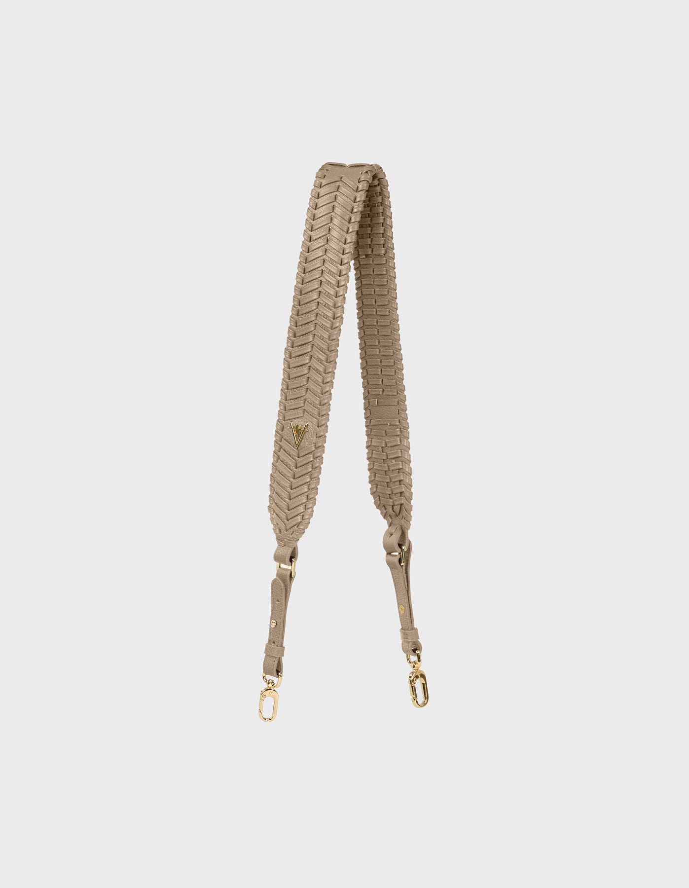 Woven Detail Leather Strap