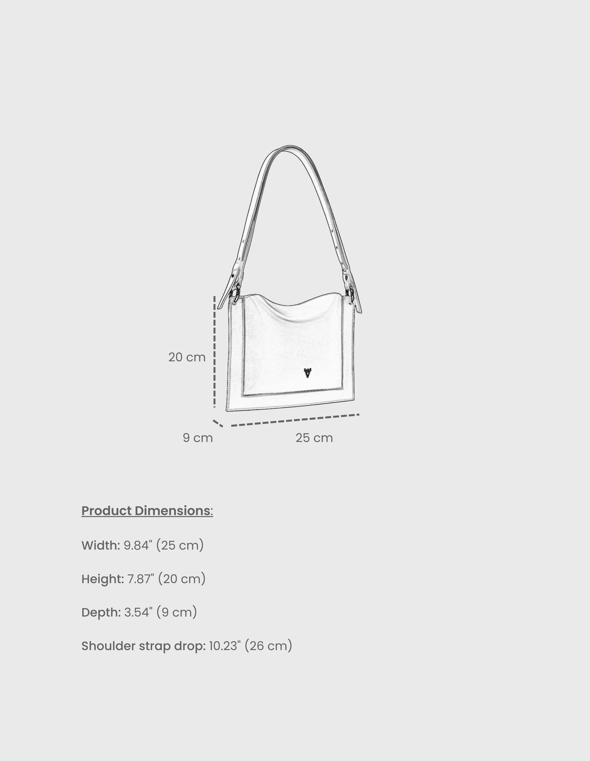HiVa Atelier | Dalia Mini Sleek & Square Shoulder Bag | Her Tarza Uygun Deri Aksesuarlar