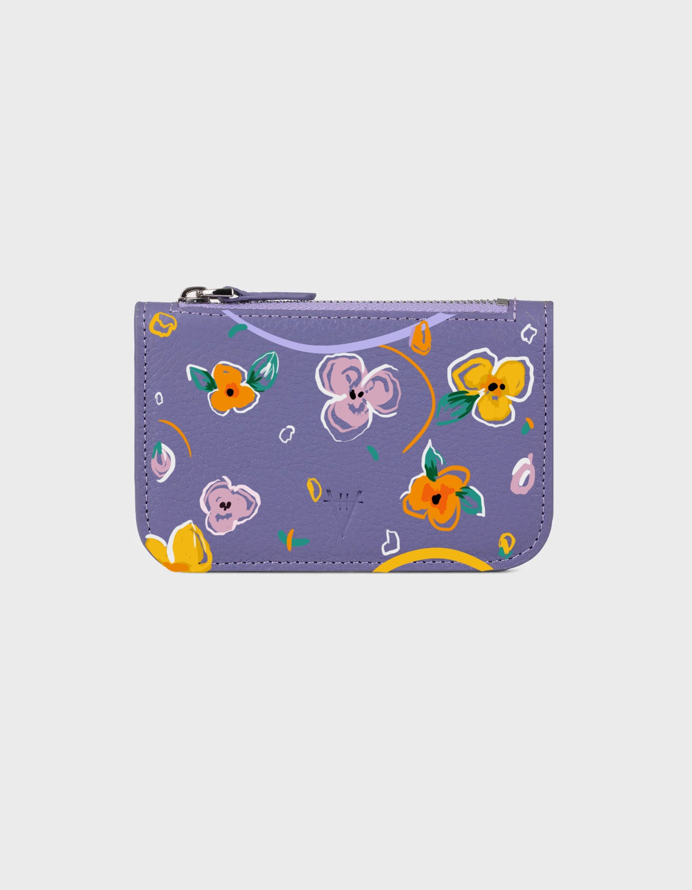 Hiva Atelier | Alae Coin Purse & Card Holder - Hand-Painted Black Dream Echoes | Her Tarza Uygun Deri Aksesuarlar