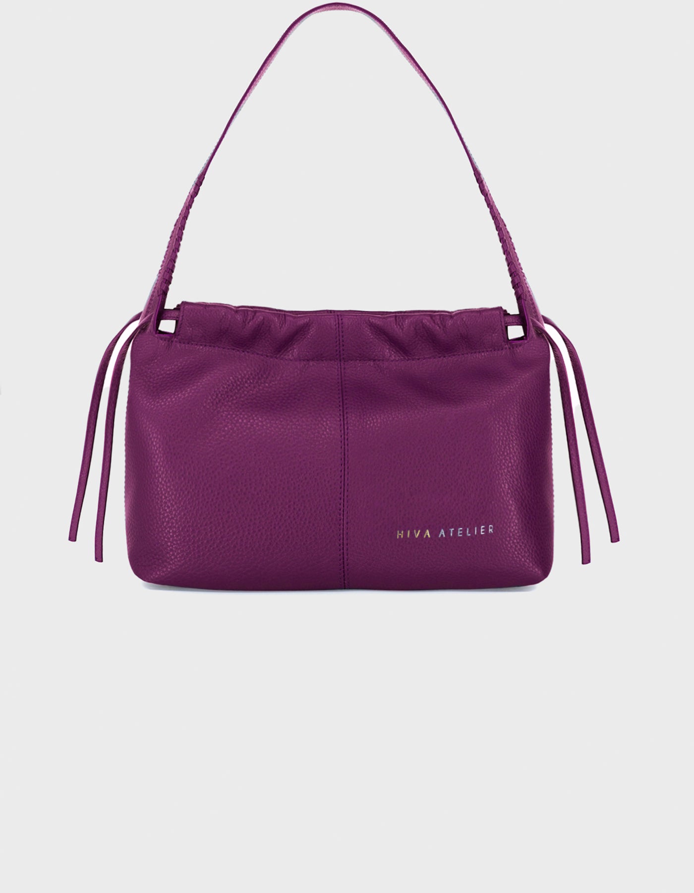 Hiva Atelier | All Day Midi Bucket Bag Midnight Plum | Her Tarza Uygun Deri Aksesuarlar