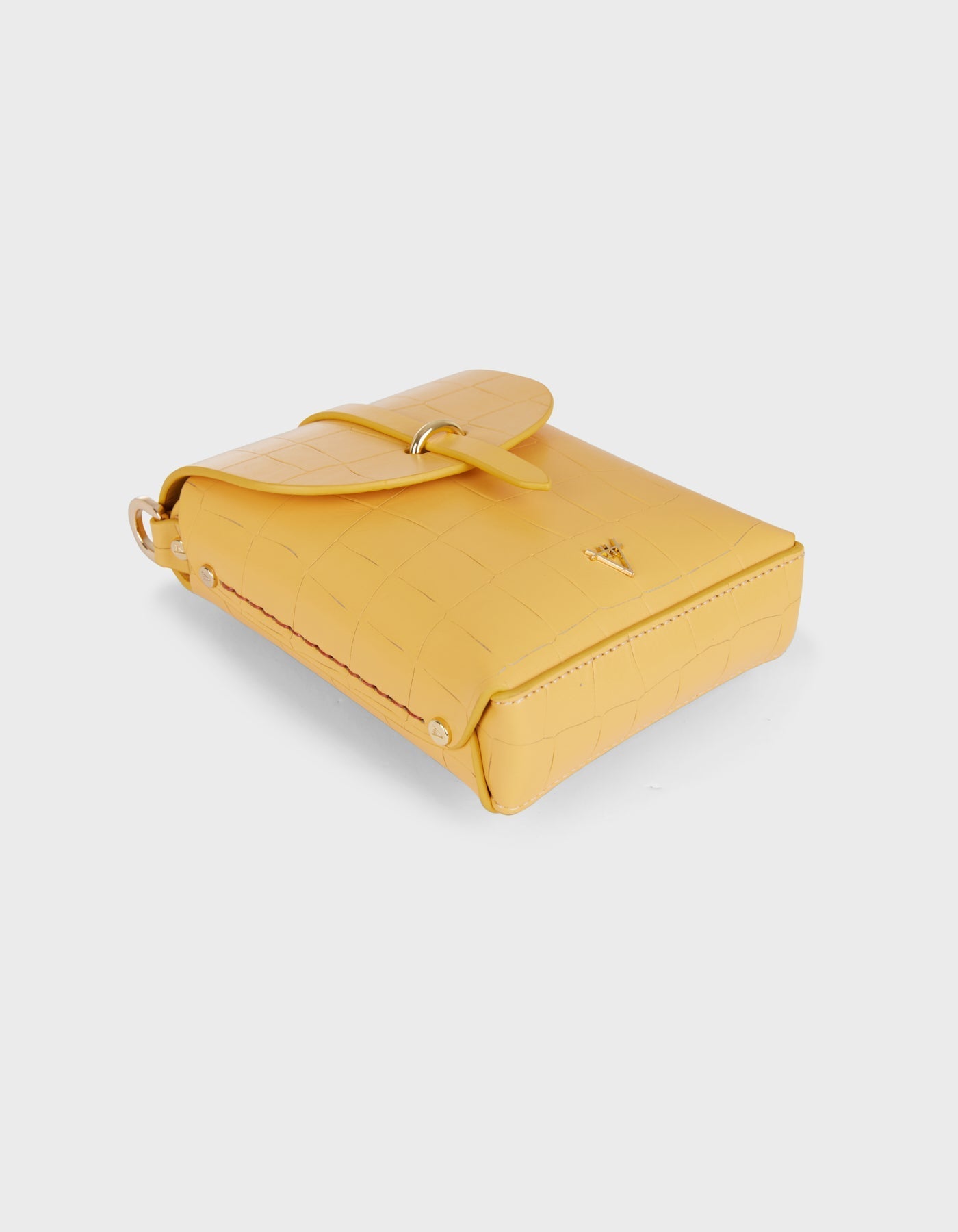 Hiva Atelier - Mini Astrum Shoulder Bag Croco Effect Honeycomb